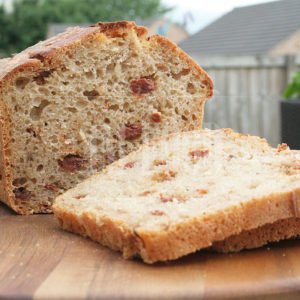 Sourdough wheat-rye tomato bread