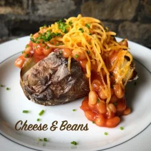 Cheese and Beans Jacket Potato