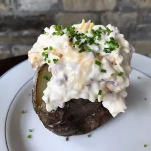 jacket potato cheese & spring onion